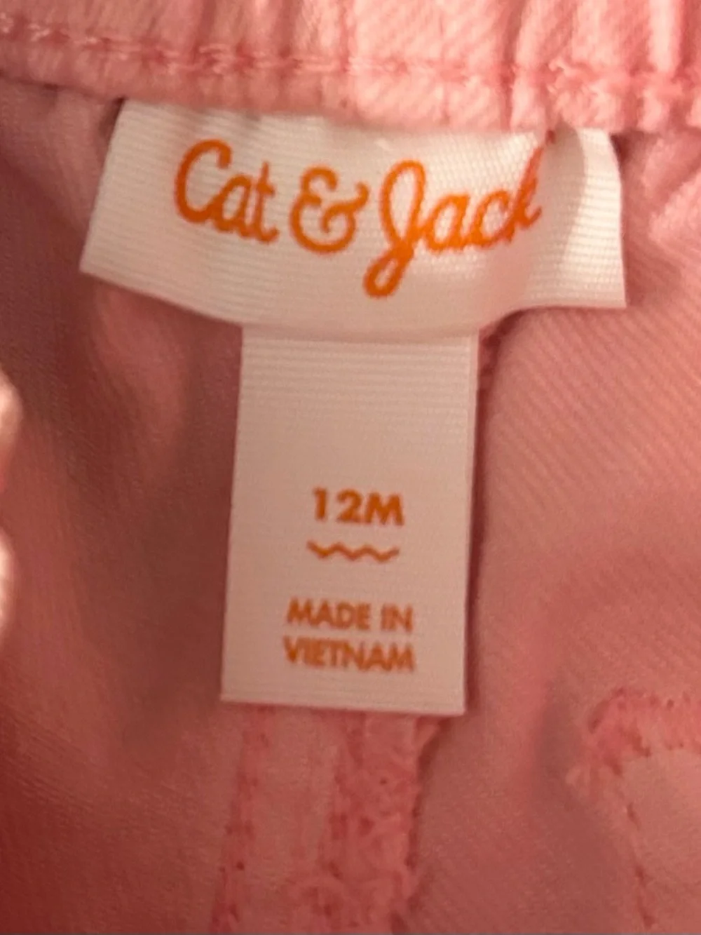 Cat & Jack Light Pink Paperbag Waist Shorts